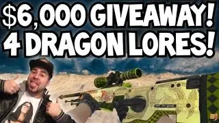 HUGE $6,000 GIVEAWAY! MANY WINNERS! GIVING AWAY 4 DRAGON LORES with CSGO WILD, LUNA, FaZe, & MORE!