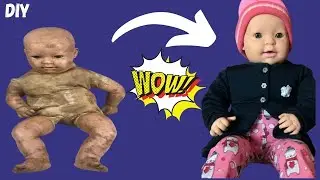 DIY Com restaurar Boneca Velha do Lixo ao Luxo Parte 1 Djanilda