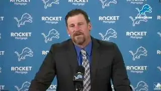 Dan Campbell talks kicking in teeth & taking out knee caps at Lions introductory press conference