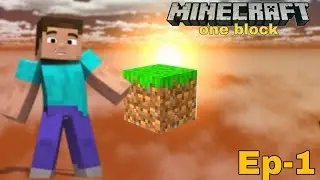 one block hardcore series Minecraft gameplay video Ep1