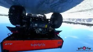 Безумное ледовое происшествие: DJI Avata 2 врезался в плуг на замерзшем озере.