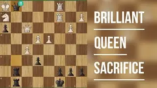Brilliant Queen Sacrifice #chess #chesstime #chessmaster