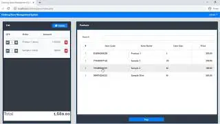 Clothing Store Management System Demo