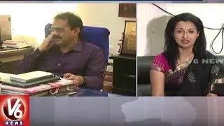 International Yoga Day | Actress Gautami Meets TS Tourism Secretary For Permission | V6 News