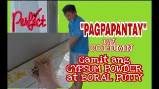Levelling using gypsum powder & boral putty