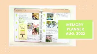 Memory Planner Flip Thru/ August 2022/ Heidi Swapp Stop the Blur