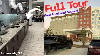 Полный обзор отеля Drury Plaza Hotel-Pooler Georgia | Бесплатное питание, алкоголь и чистые номера