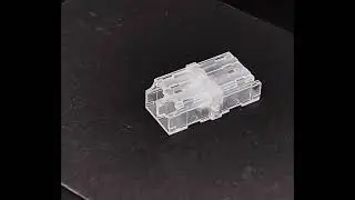LC Duplex One-PieceTransparent Fiber Optic Adapter Coupler