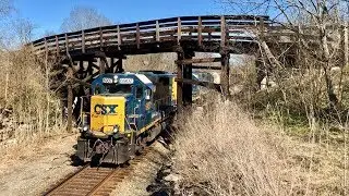 Wooden Public Road Bridge Over CSX Railroad Main Line!