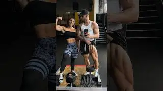 Where we spend our time when we&rsquo;re not eating 🤣 #couplegoals #shorts #gym