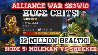 Millions of Damage in one special! Moleman crushes alliance War S63W10 | MCOC