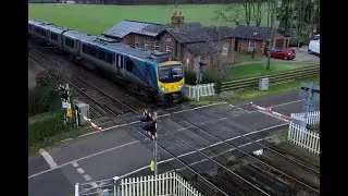 Drone view of a Victorian-era railway junction box.
