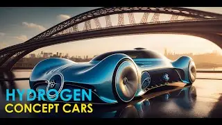 AI Design Futuristic Hydrogen Concept Car