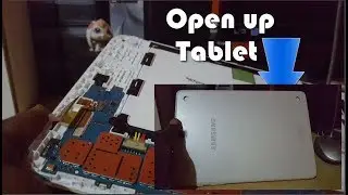 Как снять заднюю крышку планшета Samsung: специальные инструменты не требуются.