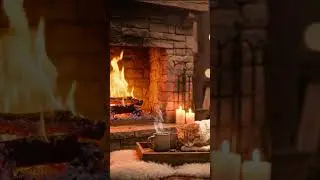 Breathe Slowly with Cat Purring and Firelight  #relax #cat