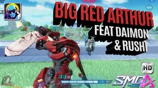 Big Red Arthur👹with Rushi and Daimon🤖Super Mecha Champions