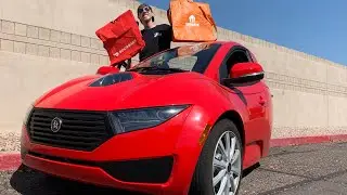 Food Delivery in the SOLO Electric Car