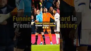 FUNNIEST yellow card in Premier League history 😭 #football