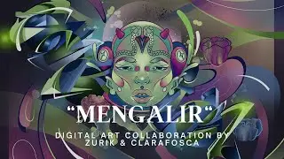 Digital art collaboration by Zurik & Clarafosca - 