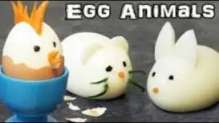 How to Make Awesome Animal Eggs- Egg Garnish Ideas | Boiled Egg Decoration @MIXHANDY