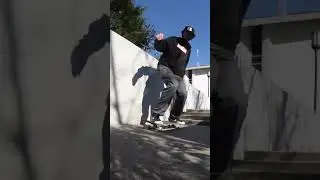 ALEX BOOSINGER NOLLIE KICKFLIP + OLLIE OVER HANDRAIL #shorts #LETSGO