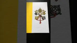 VATICAN CITY 🇻🇦 Flag Drawing #europe #flagsdrawing #posca #art