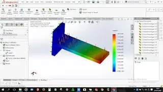 How to do Buckling analysis for cantilever beam in solidworks