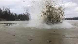 Firework Under the Ice