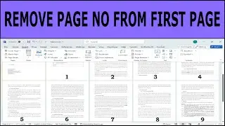 How to Remove Page Number from First Page in Microsoft Word | Easy Tutorial