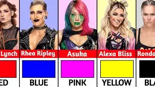 WWE Female Wrestlers And Their Favorite Colors