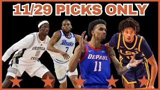 College Basketball PICKS ONLY - Saturday, November 29th | TCE Trims
