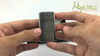 Unboxing Zippo Brushed Chrome, Slim 1600