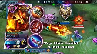 Aldous best build 2025 | Immortal Rank| Mobilelegends