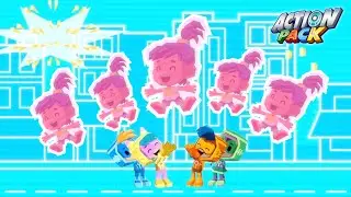 Little Sister Becomes a GIANT?! 🤯👧💥 | Action Pack Games | Moonbug Kids -  Games & Playtime