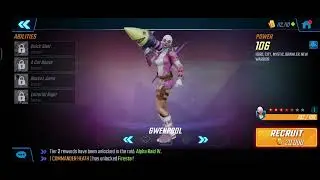 Gwenpool unlocking | marvel strike force | milestone | random number generator | msf | new warrior