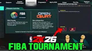 NBA 2K26 Как разблокировать турнир FIBA ​​(25000 VC)