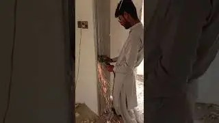 how to make a door  🚪 lock 🔒 hole 🕳️ in iron 🧇 door frame with angle grinder