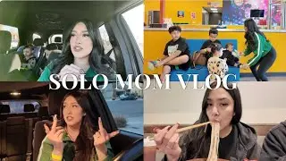 SOLO MOM VLOG WITH 5 KIDS&hellip; day out | a message for everyone | pho date ☁️✨🥰