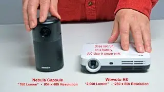 Projector Comparison: Nebula Capsule vs Wowoto H8 Projector (Side by Side Review)