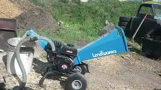 Wood Gasing the LandWorks Wood Chipper!!