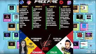 FREE FIRE  DRAWS OF THE GROUPS ITALY VS ROMANIA EVENT #GARENA #FREEFIRE