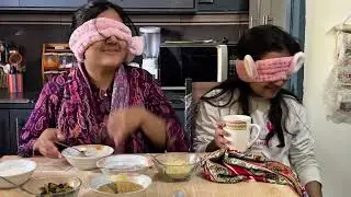 Blindfold Food Challenge 😂 | Eyes Band Kar Ke Khana Pehchana | Sisters Funny Challenge Vlog