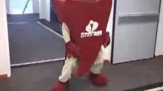 InsureMe's I-Guy Mascot Does a Dance