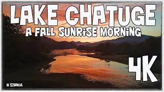 Lake Chatuge 4K /A Fall Sunrise Morning/ Hiawassee, GA  (DJI Mavic Air 2 Footage) Stunning Sunrise!!