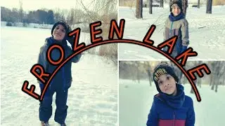 Frozen lake in park Szczesliwicki warsaw Poland ✨️🥰 🇵🇱 #youtube #funny #frozen #snow #winter #europe