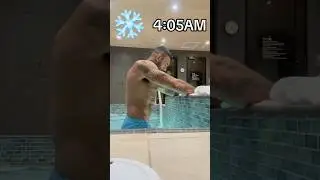 4am ice bath 7x a week ❄️