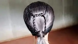 Hairstyle for School & college girls || ponytail || braids || Open hairstyle #video #ponytail #braid
