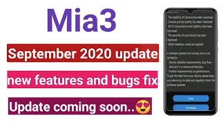 mia3 september update 2020 | mia3 new update | mi a3 september 2020 update | battery problem,bugs