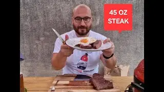 BBQ Steak and Eggs for Breakfast on Kamado Joe Jr.