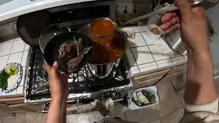  asi hago la birria de venado  feliz año camaradas 
